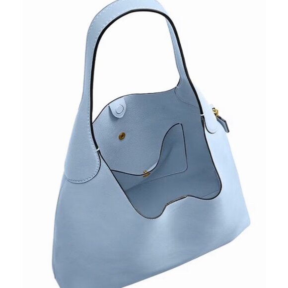 AUTHENTIC COACH LARGE BROOKLYN 39 IN BLUEBELL HOBO HANDBAG - Picture 8 of 9